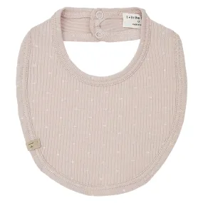 1+ Family Baby Lua Bib Light Pink Cream Print