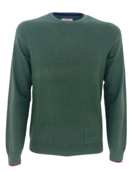 Men's Green Wool Blend Pullover