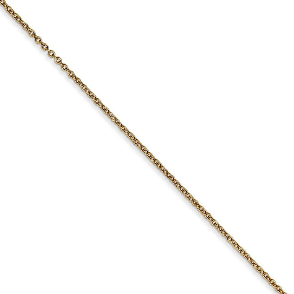 Yellow Gold 50th Anniversary Scalloped Heart Necklace