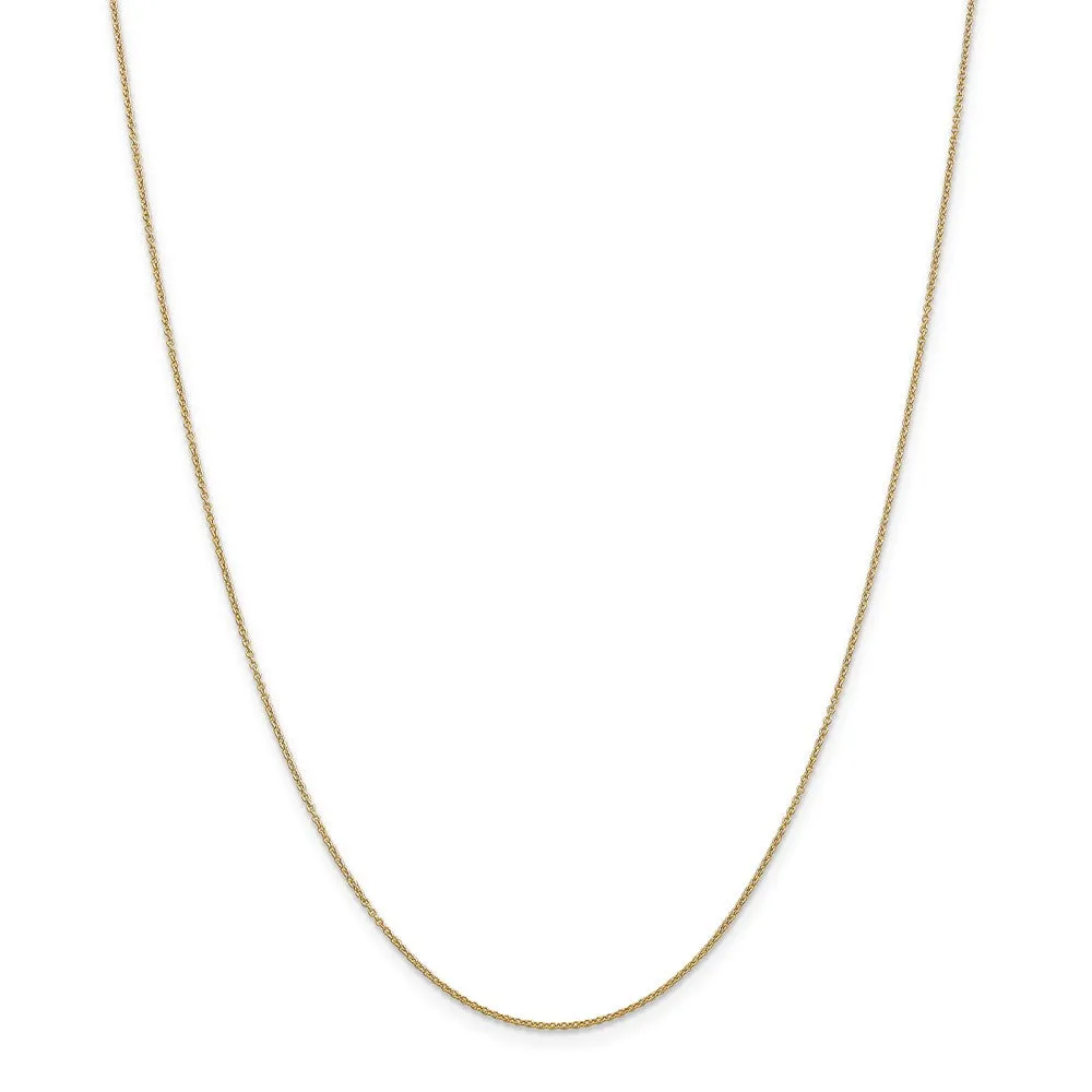 Yellow Gold 50th Anniversary Scalloped Heart Necklace