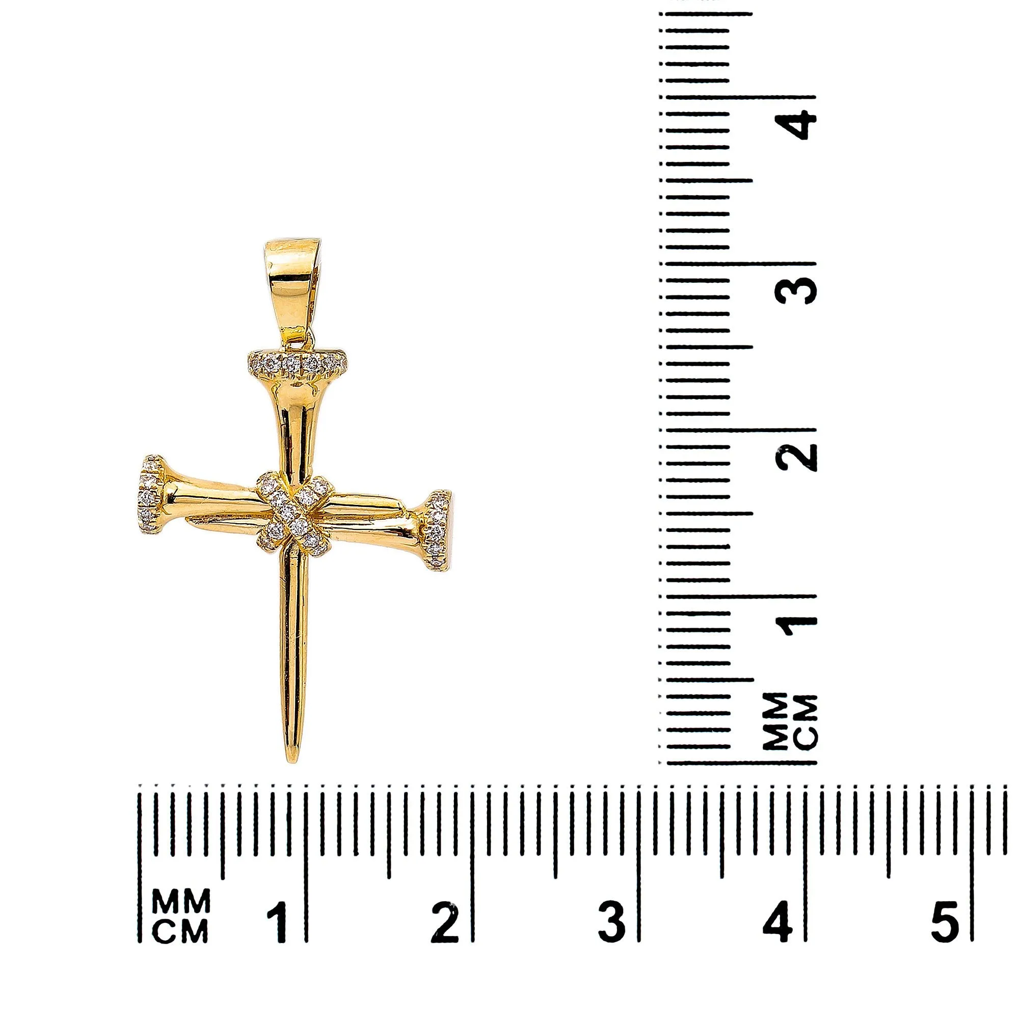 14K Yellow Gold Cross Pendant