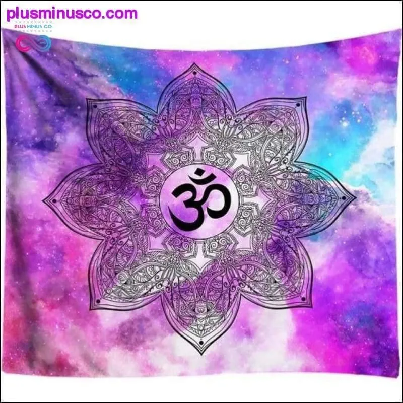 3D Galaxy Chakra Boho Tapestry