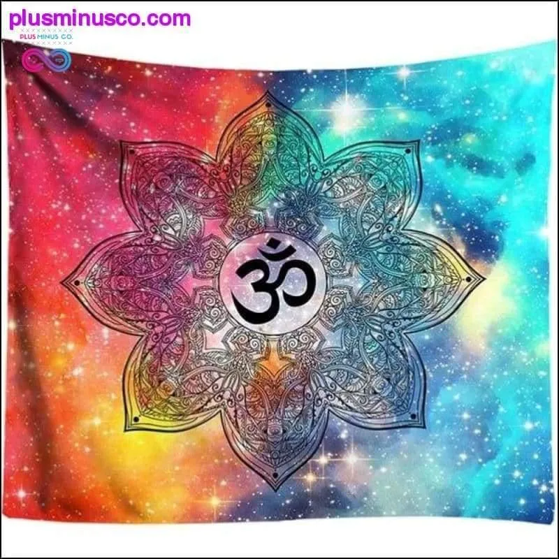 3D Galaxy Chakra Boho Tapestry