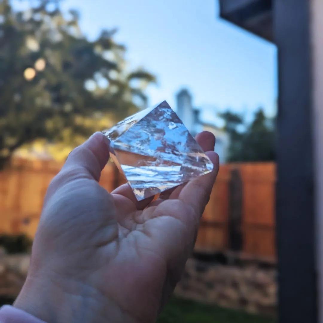 Clarity Brazilian Quartz Platonic Solids Set