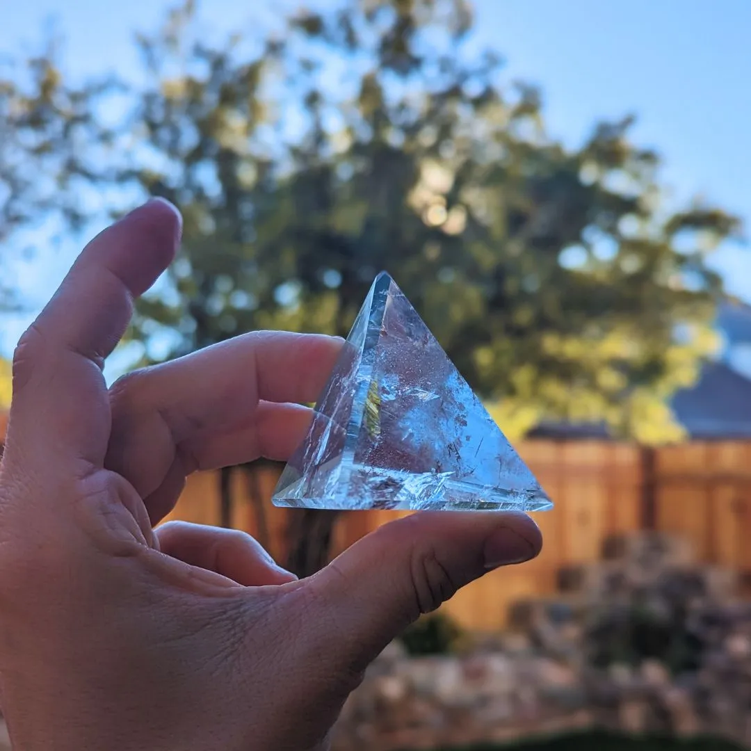 Clarity Brazilian Quartz Platonic Solids Set