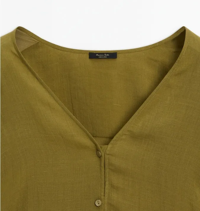 Massimo Dutti |Casual Long Sleeved Plain Elegant Top