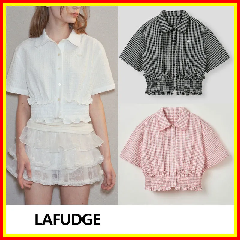 LAFUDGE STORE |Street Style Short Sleeved Top