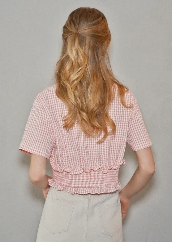 LAFUDGE STORE |Street Style Short Sleeved Top