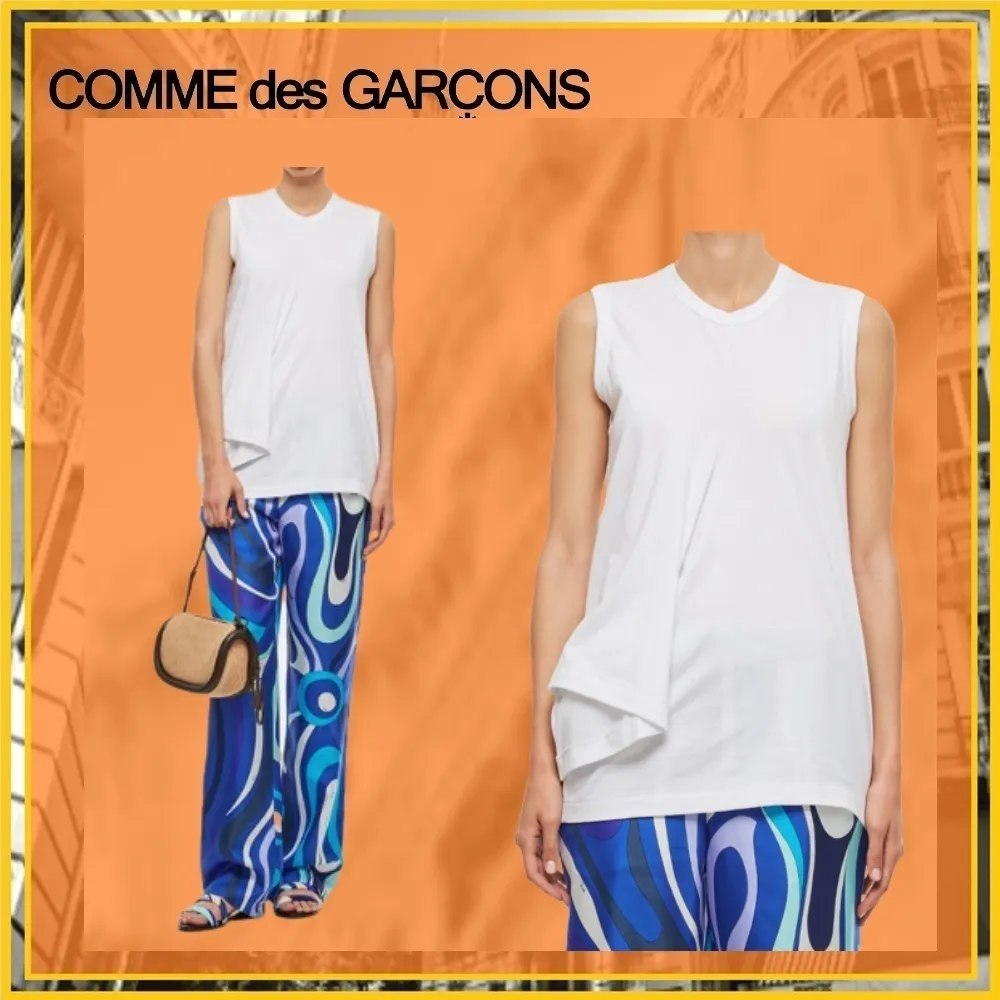 COMME des GARCONS |Casual Unisex Tie-dye Logo Top