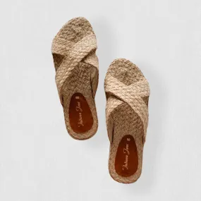 Abaca Cross-Strap Slides