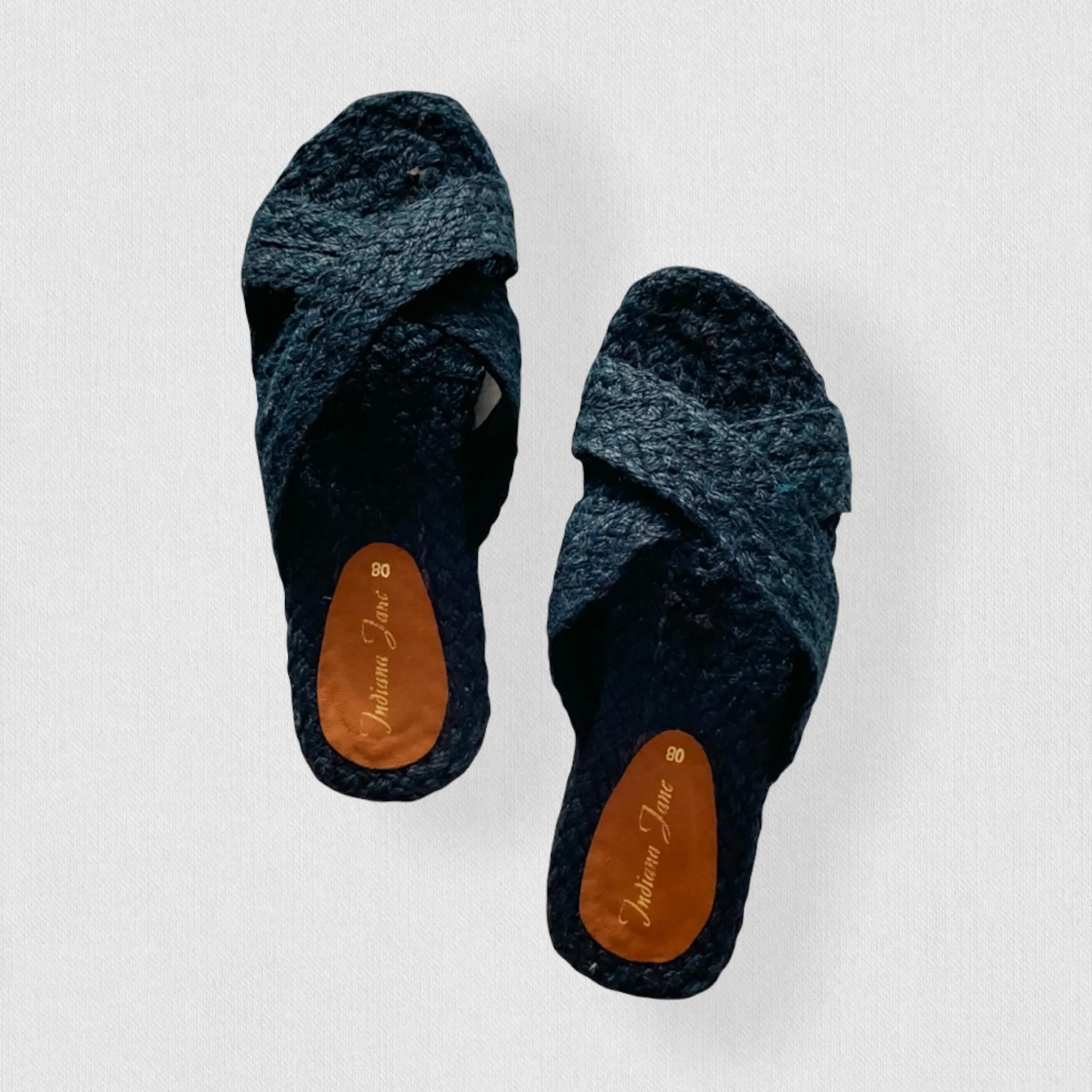 Abaca Cross-Strap Slides