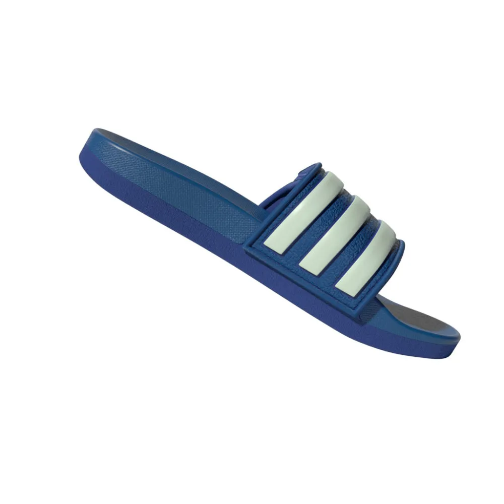 ADIDAS ADILETTE COMFORT SLIDE SANDALS - BLUE/WHITE/BLUE