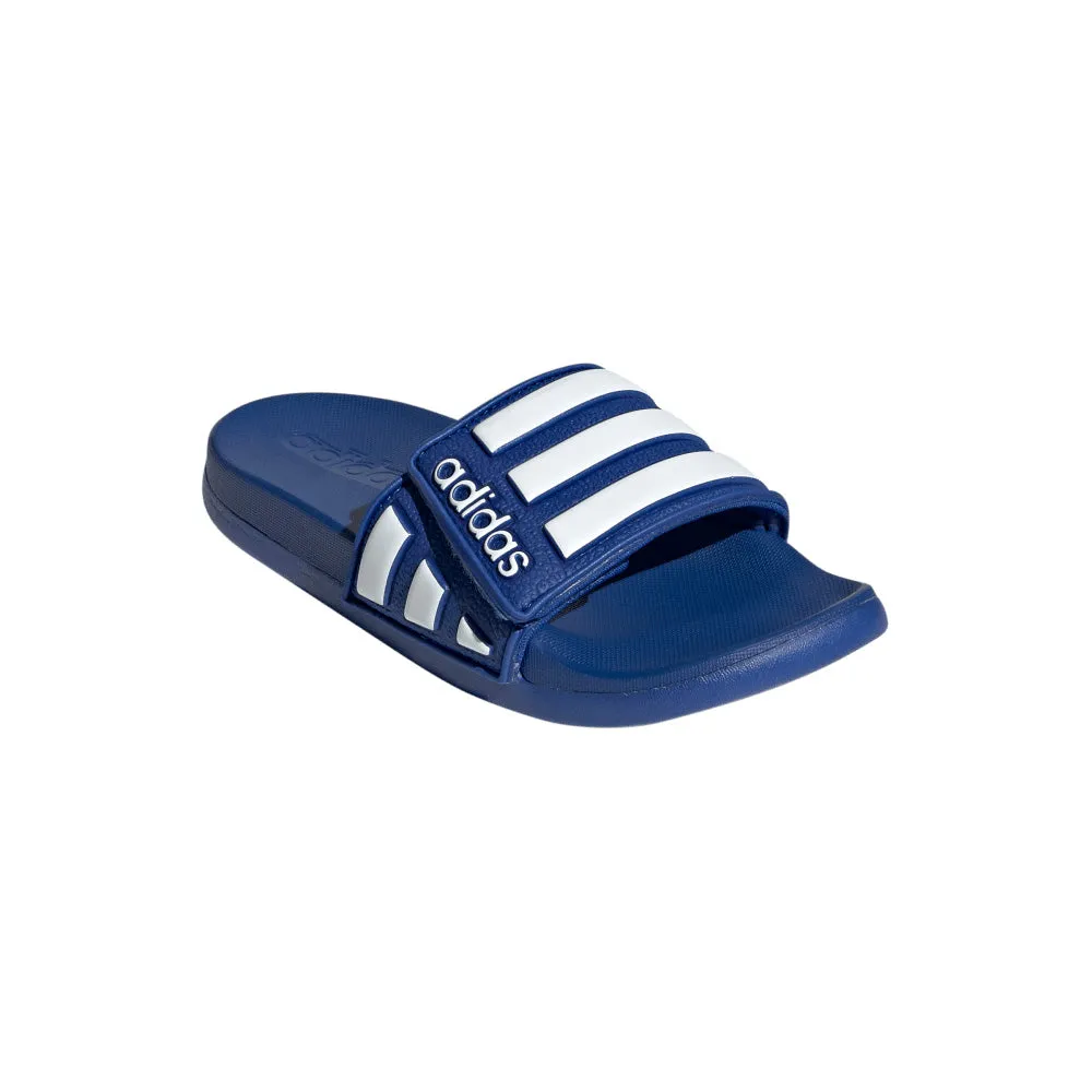 ADIDAS ADILETTE COMFORT SLIDE SANDALS - BLUE/WHITE/BLUE