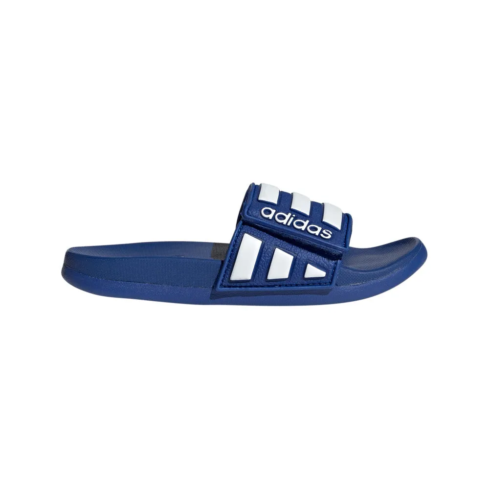 ADIDAS ADILETTE COMFORT SLIDE SANDALS - BLUE/WHITE/BLUE