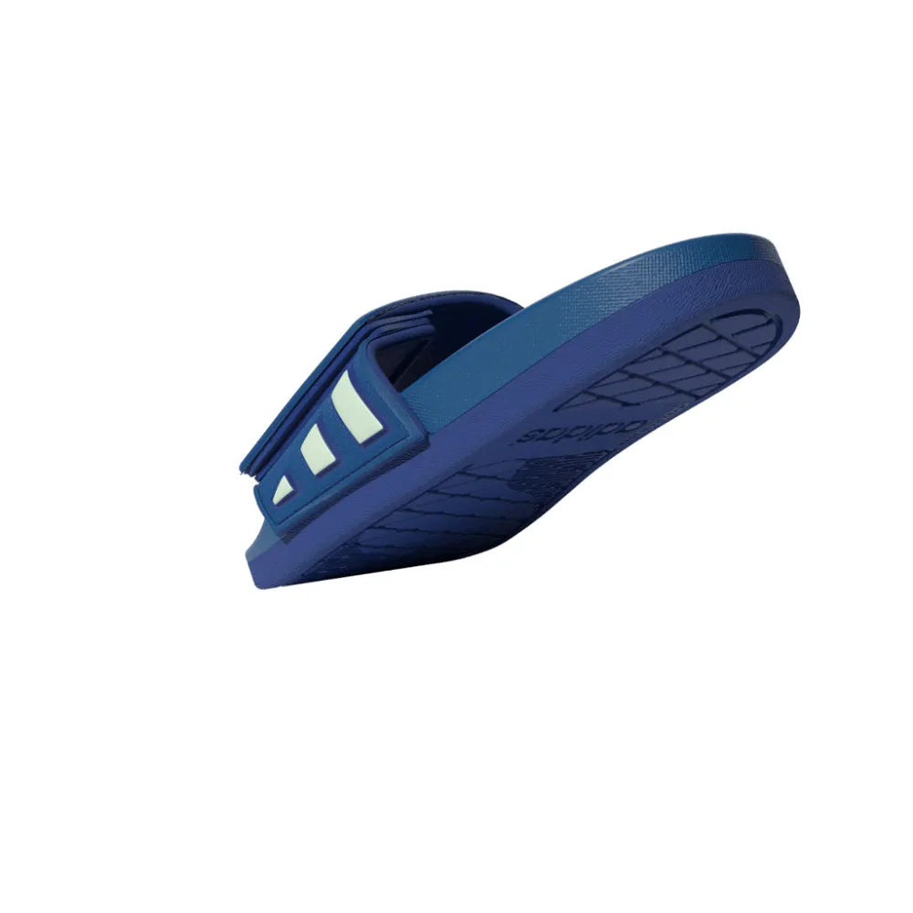 ADIDAS ADILETTE COMFORT SLIDE SANDALS - BLUE/WHITE/BLUE