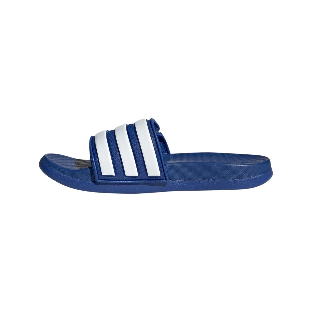 ADIDAS ADILETTE COMFORT SLIDE SANDALS - BLUE/WHITE/BLUE