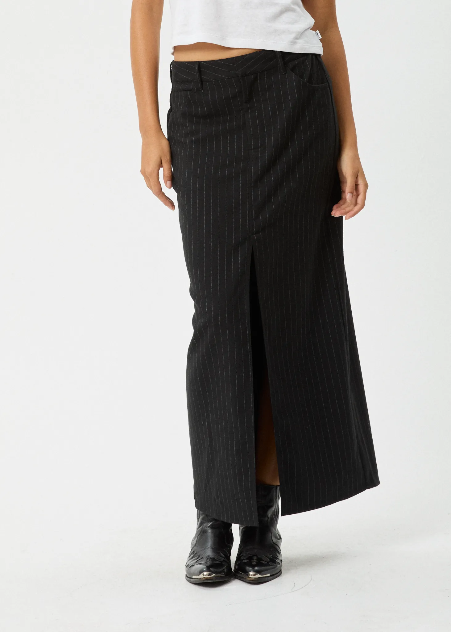 Black Split Maxi Skirt