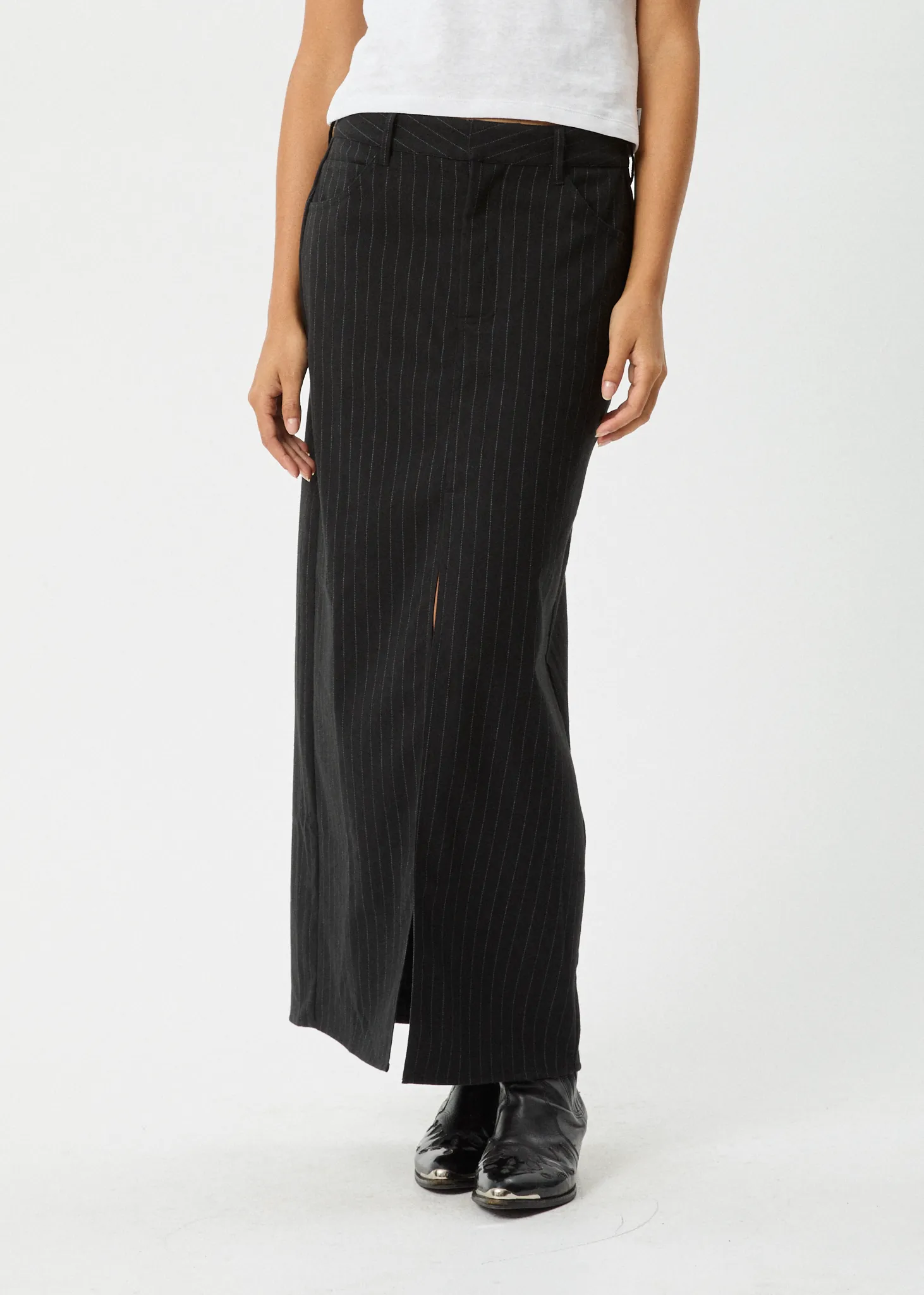 Black Split Maxi Skirt