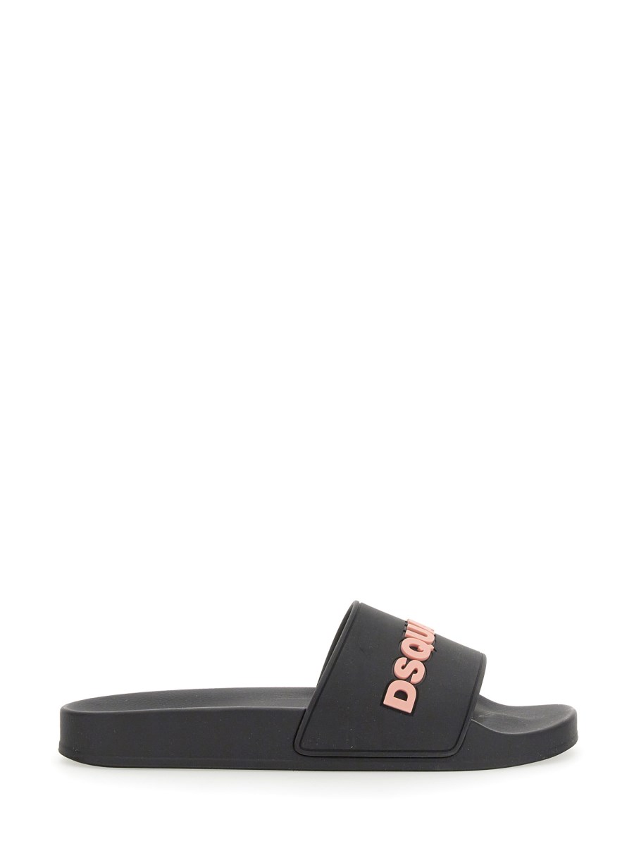 DSQUARED RUBBER SLIDE SANDAL