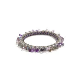 Amethyst Ruffle Bracelet