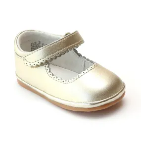 Angel Girls Scalloped Mary Jane Shoes