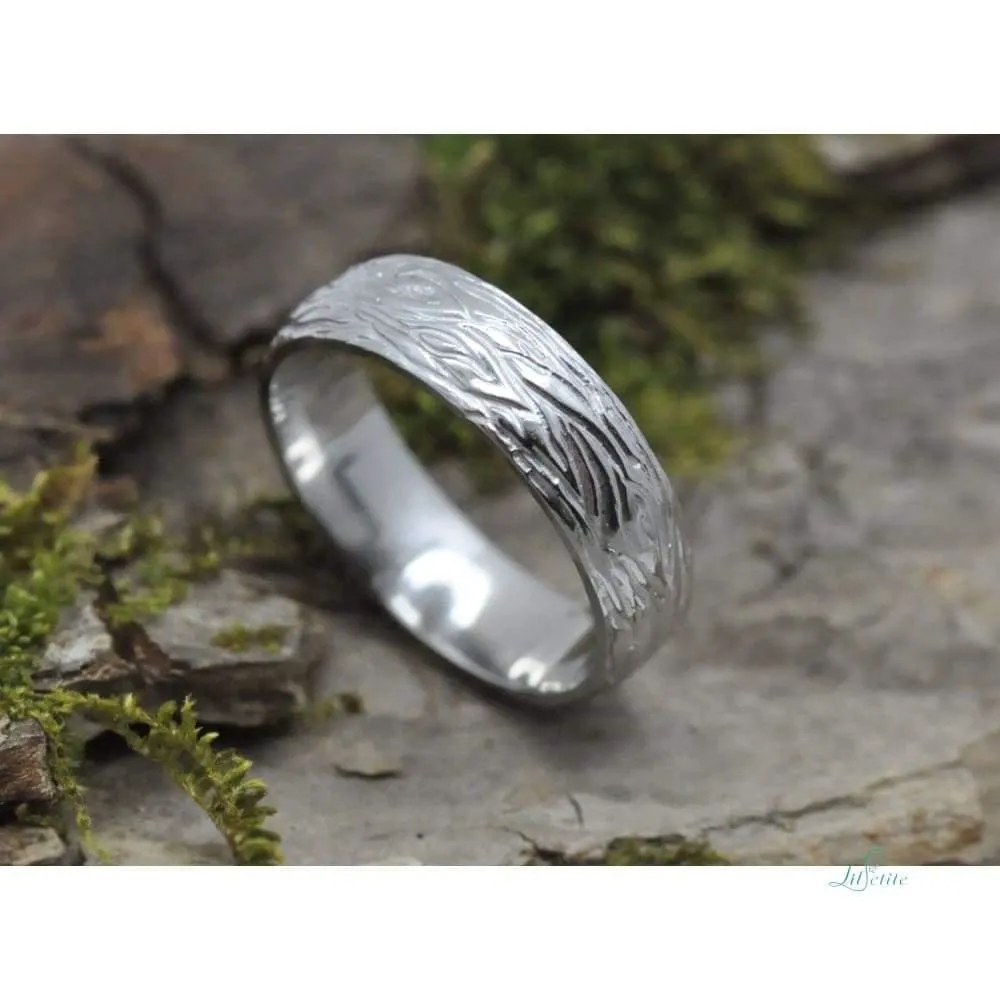 Natural Wood Bark Ring