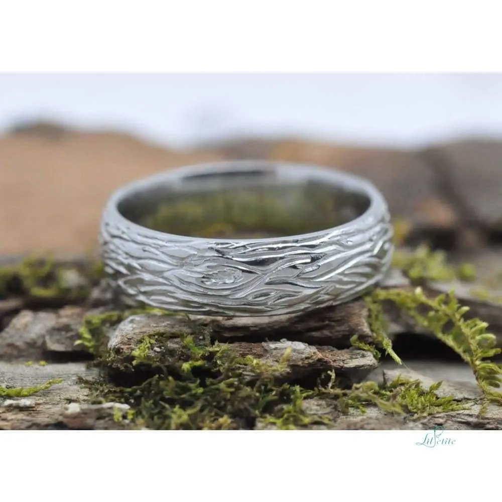 Natural Wood Bark Ring