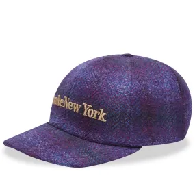 Awake NY Harris Tweed Cap Purple Check