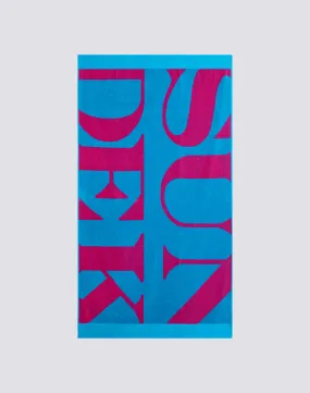 Sponge Beach Towel with Oversized Logo