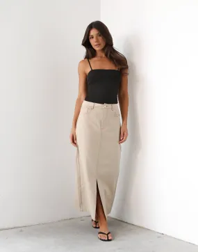 Maxi Skirt Yana in Beige