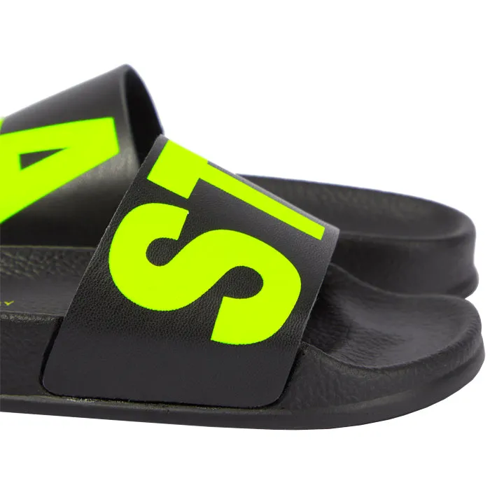 Black Stella McCartney Child Logo Slide Sandals