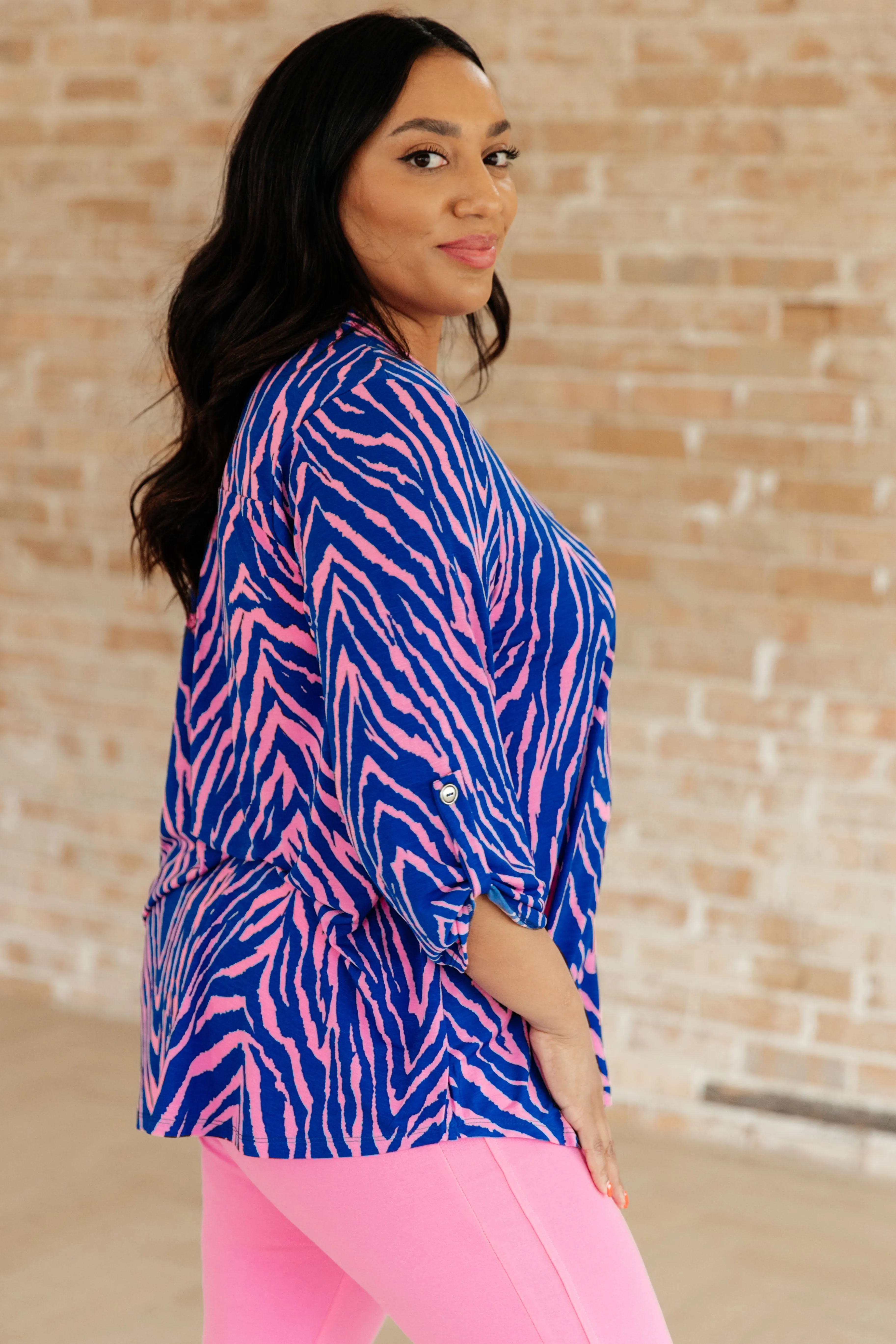 Blue Zebra Lizzy Top