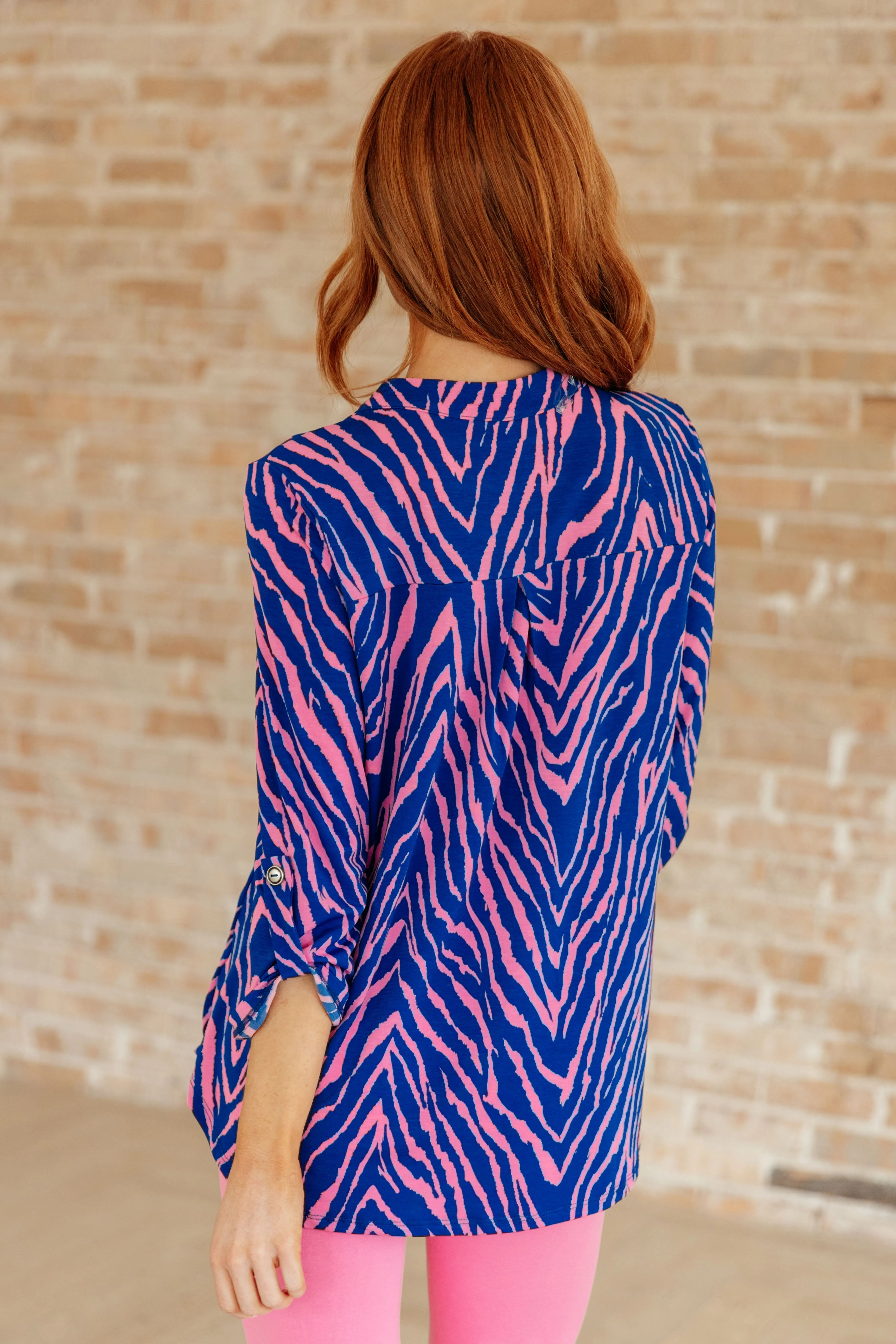 Blue Zebra Lizzy Top