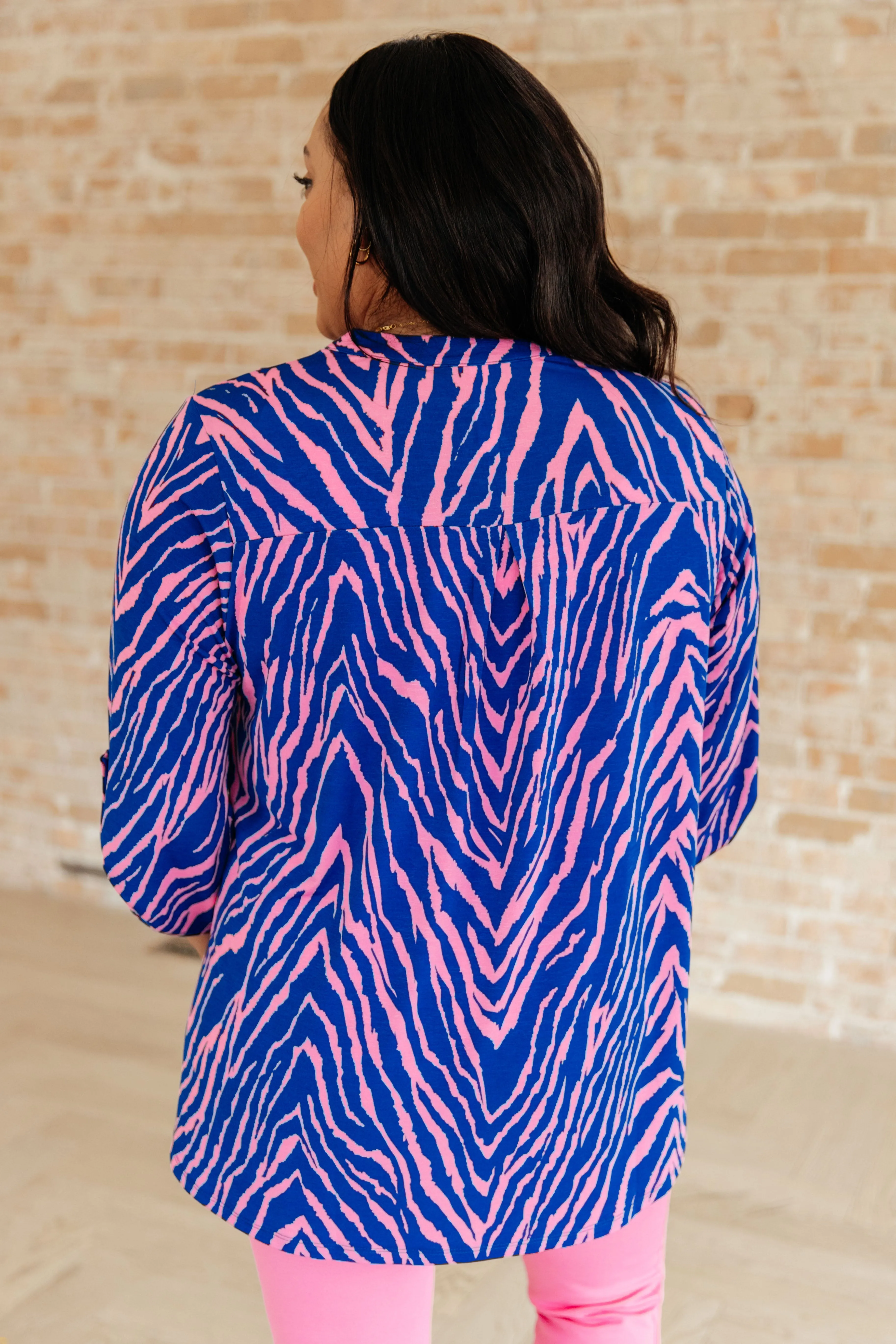 Blue Zebra Lizzy Top