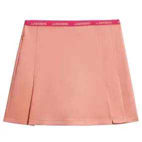 Luxurious Burnt Coral Pink Keisha Skirt - SS24