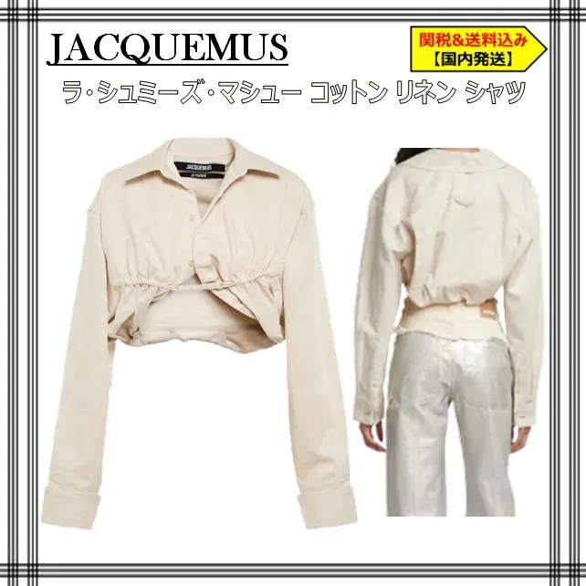 Street Style Long Sleeve Linen Shirt by JACQUEMUS