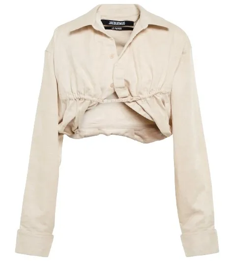 Street Style Long Sleeve Linen Shirt by JACQUEMUS