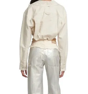 Street Style Long Sleeve Linen Shirt by JACQUEMUS