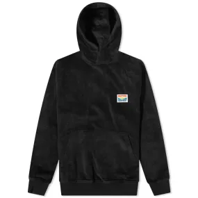 Butter Goods High Wale Cord Pullover Hoodie in Black