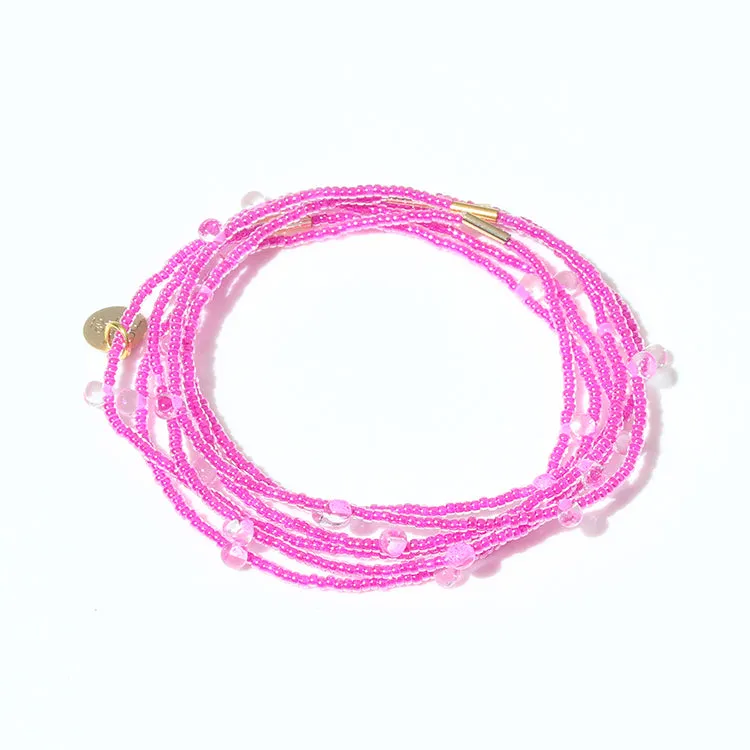 Candy Bracelets Set of 6 Magenta