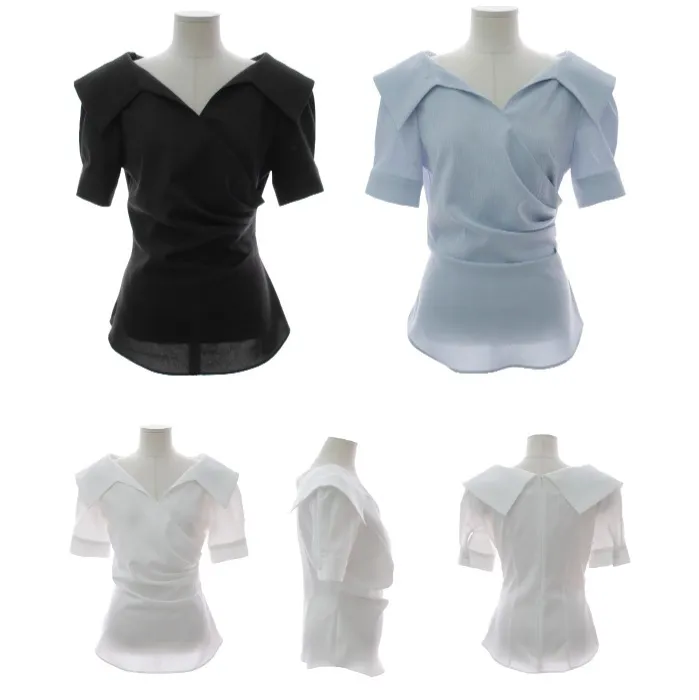 Casual Plain Short Sleeves Party Office Style