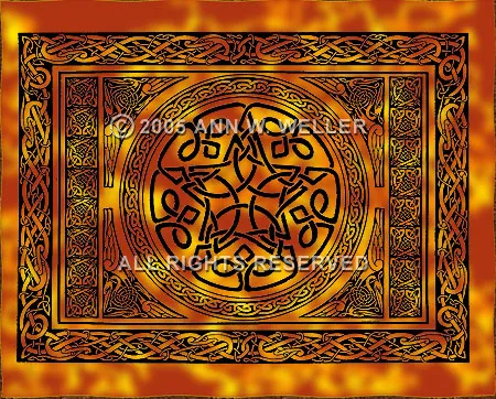 Ancient Symbol Tapestry