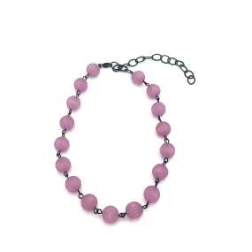 Amethyst Frosted Amelia Necklace