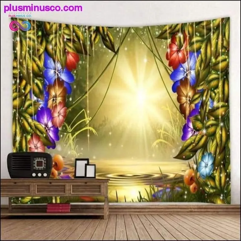 Large Cheap Forest Printed Wall Tapestry