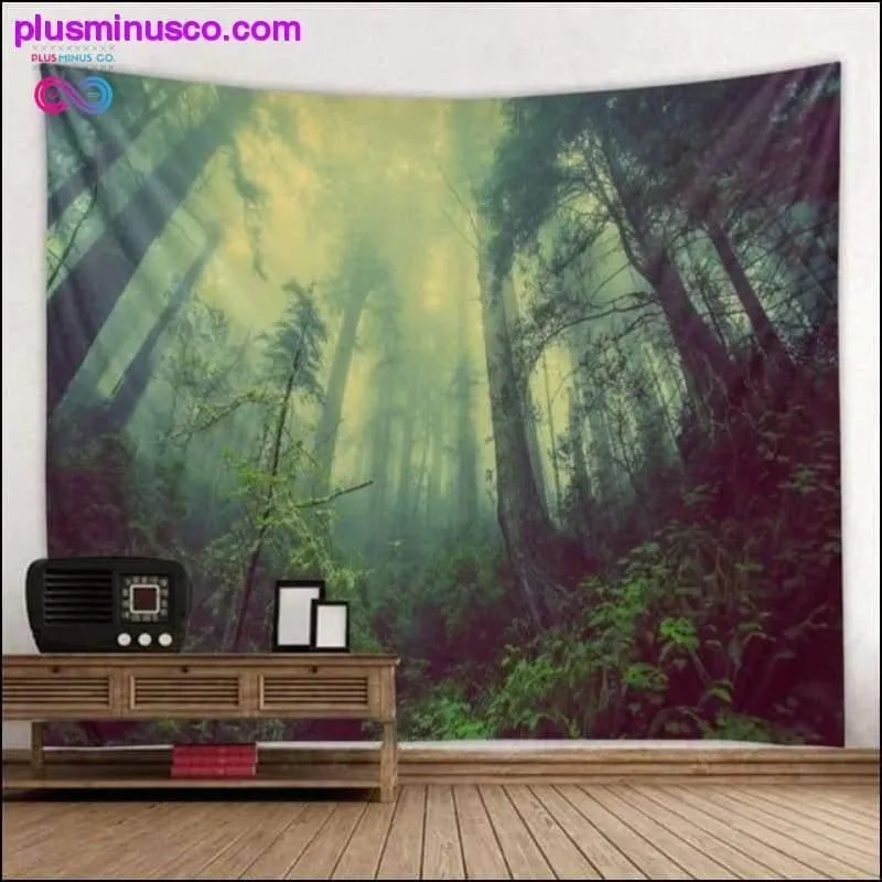 Large Cheap Forest Printed Wall Tapestry