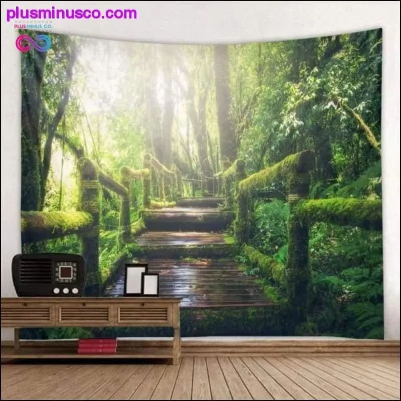 Large Cheap Forest Printed Wall Tapestry