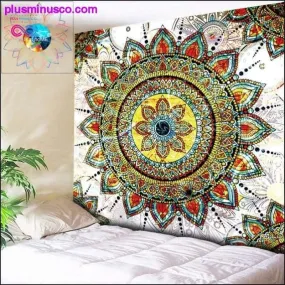 Bohemian Floral Mandala Fabric Carpet