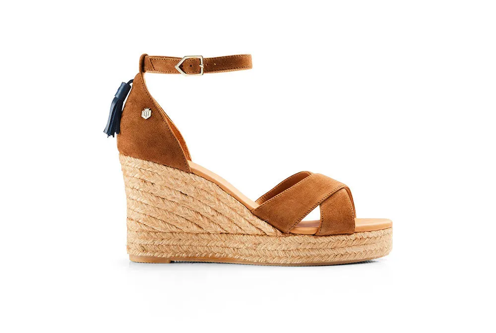 Classic Tan Wedge Sandal