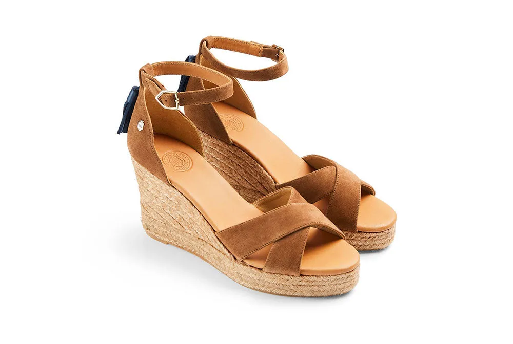 Classic Tan Wedge Sandal