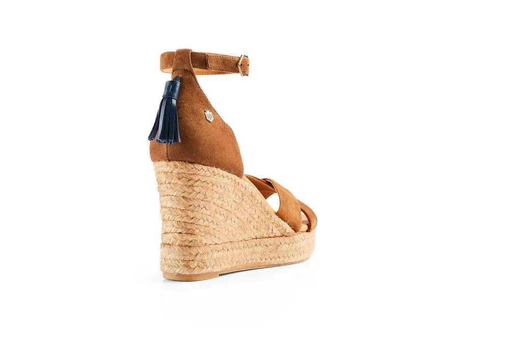 Classic Tan Wedge Sandal